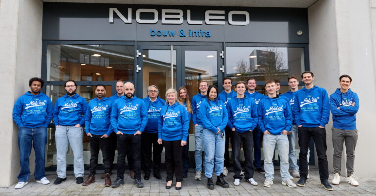 Groepsfoto nieuwe collega's Nobleo